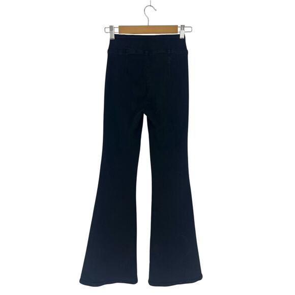 Frame The Jetset Wide Leg in Sheen Noir - Picture 10 of 13